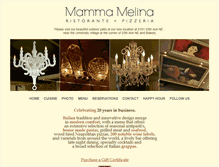 Tablet Screenshot of mammamelina.com